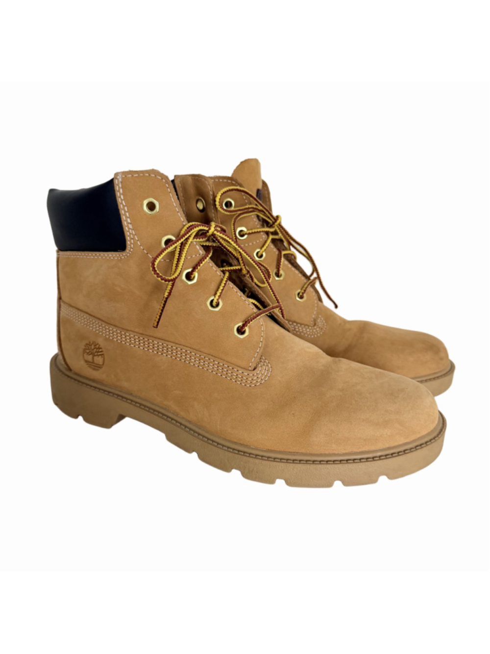 Timberland Kids Classic Waterproof Nubuck Boots Lug Sole Big Boys Size 6 Wheat